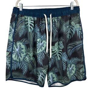 Fair Harbor Anchor Trunk Swim Trunk Swim Shorts in Navy Evergreen Men's XXXL